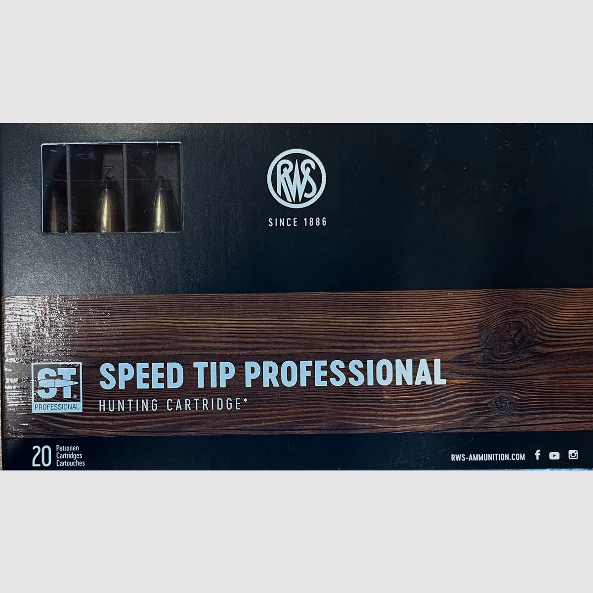 RWS Speed Tip Professional 8x57JS 180grs - 20 disparos