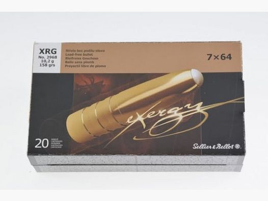 S&B 7×64 XRG 158 grs 20 stuks