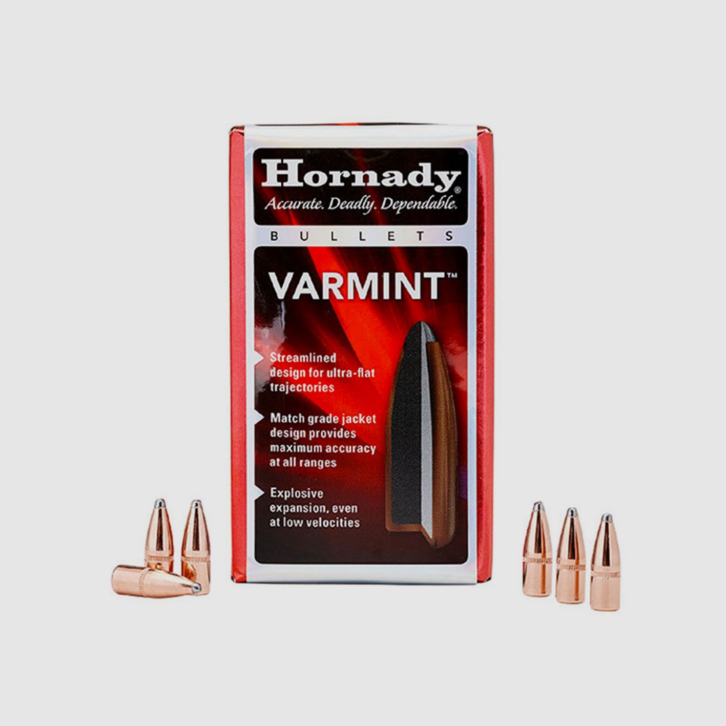 WIEDERAUFLADUNGSGESCHOSSE – HORNADY – VARMINT™ 22 Kal .224 50 gr SP SX® (100 ST)