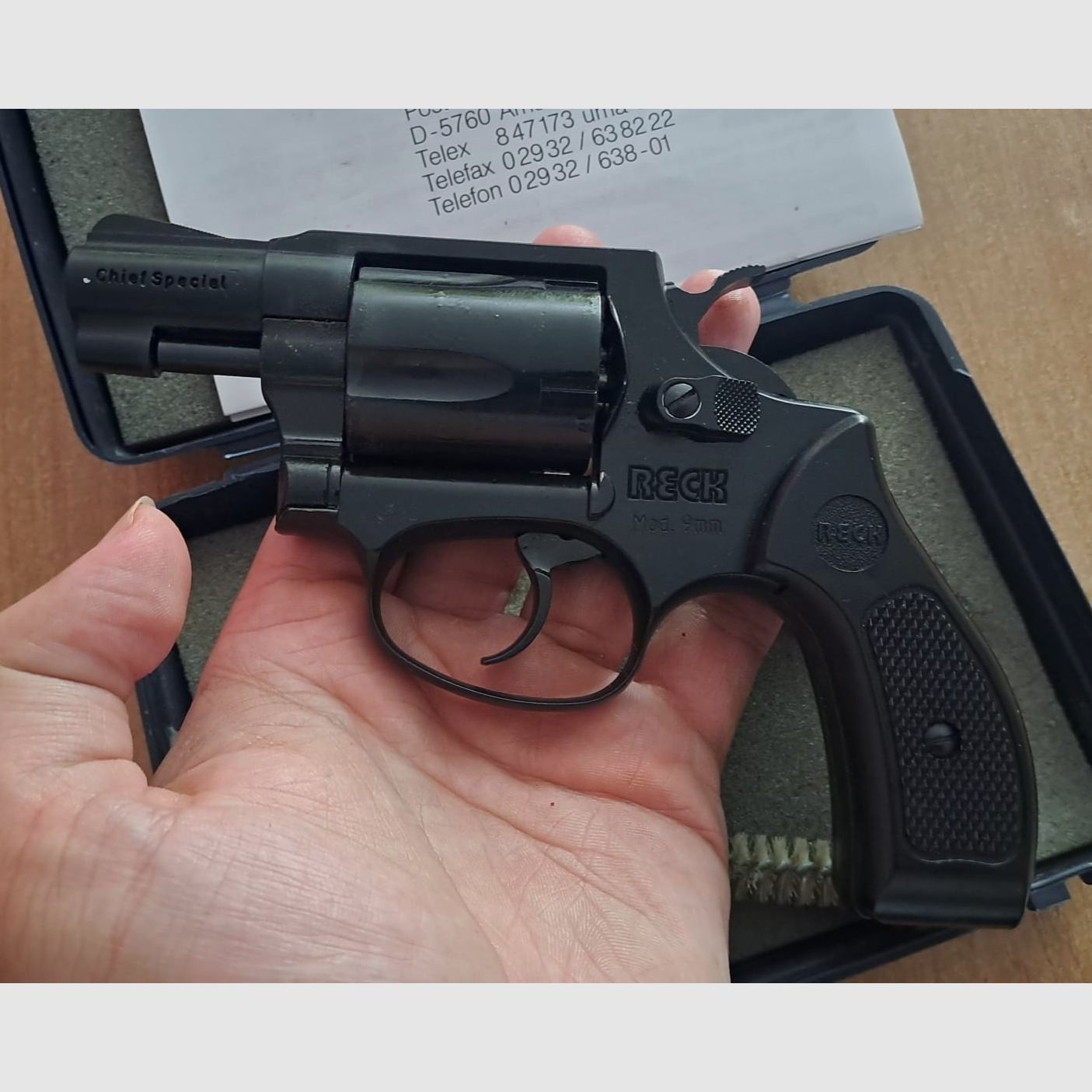 Seltener Reck Chief Special im Kaliber 9 mm R. Knall
