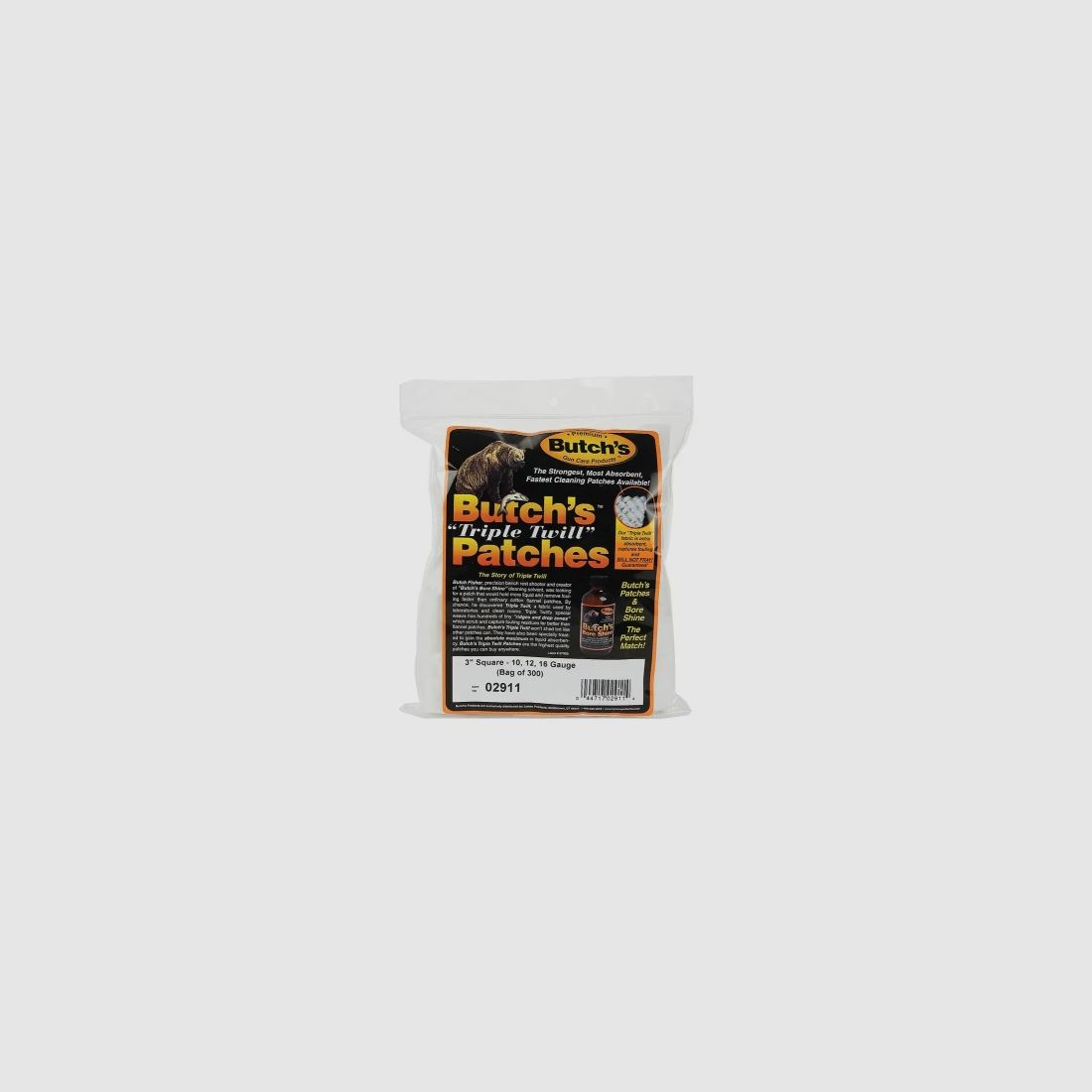 Butch's Triple Twill Panni per la Pulizia 300 Pezzi per .10 / .12 / .16