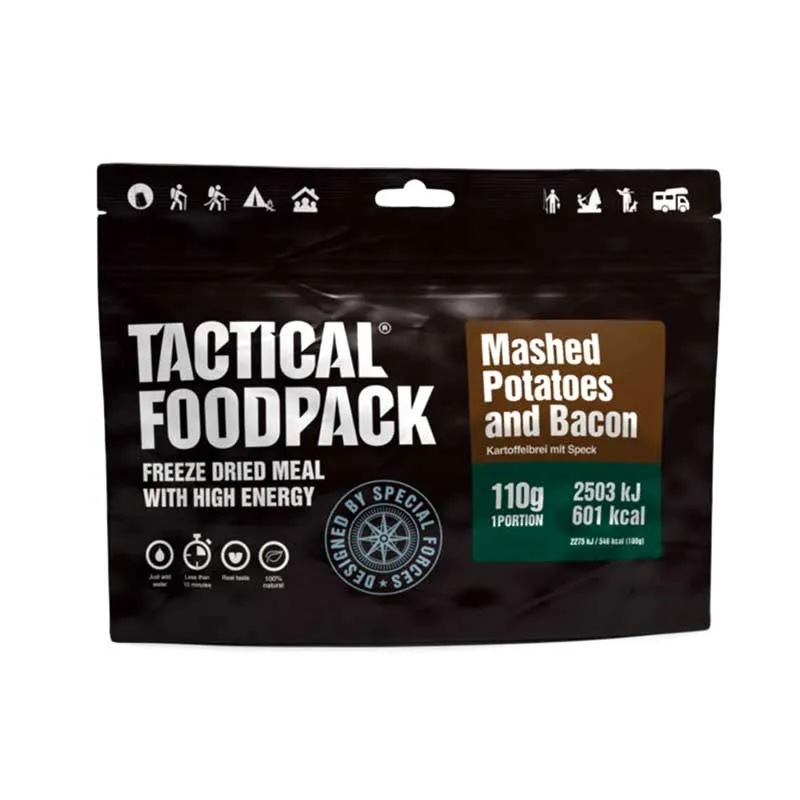 Tactical FoodPack gefriergetrocknete Nahrung – Kartoffelpüree mit Speck