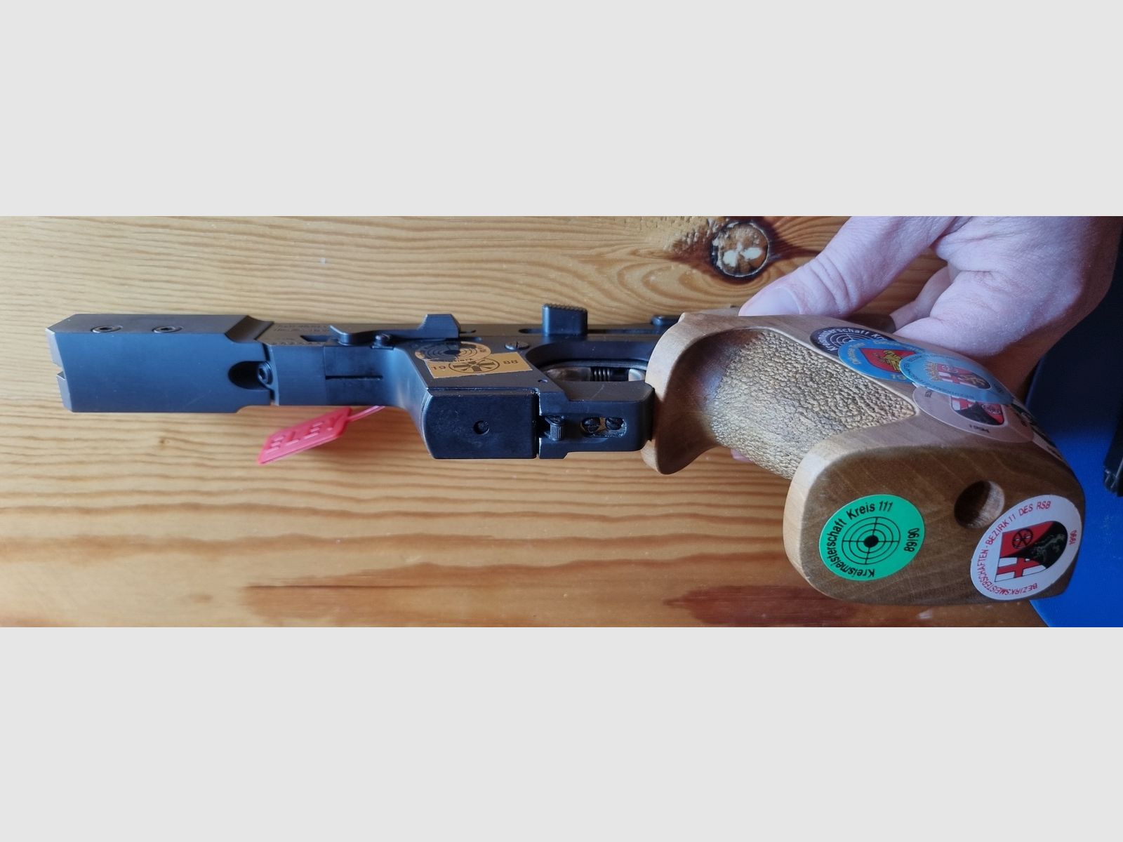 Walther GSP .32 with WS .22 Lr and barrel weight, image 8 of 8