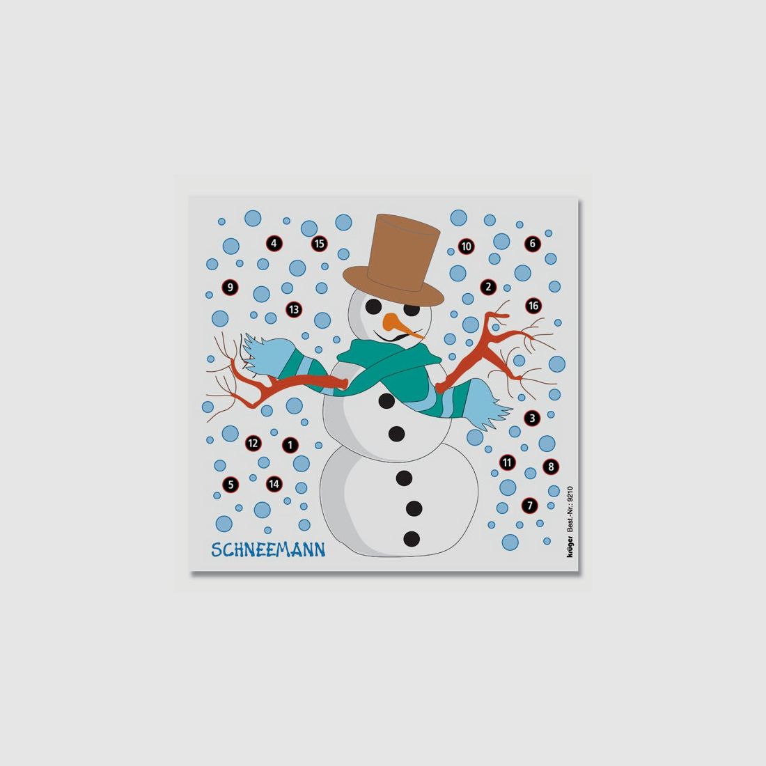 Zielscheibe Schneemann 10 m