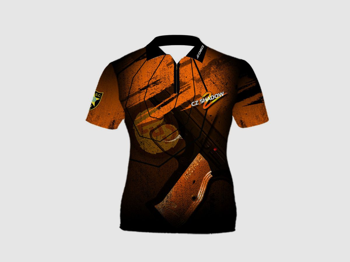 DED CZ Shadow 2 Orange T-Shirt, Größe: 9XL, Benutzerdefinierter Name: Mit Benutzerdefiniertem Namen, Bekleidungsart: Regulär (Herren), Bild 3 von 3