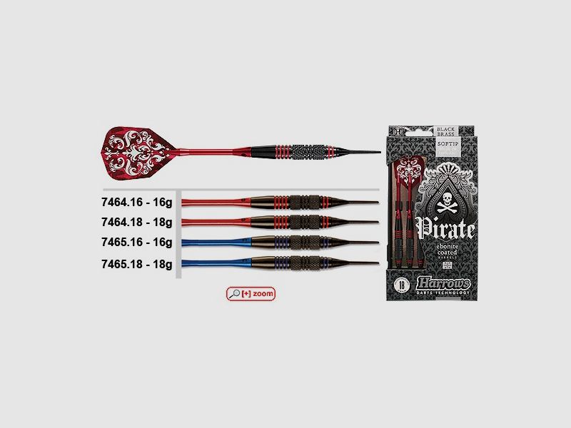 Dartpoint Pirate Red Soft 16g Dart & Zubehör
