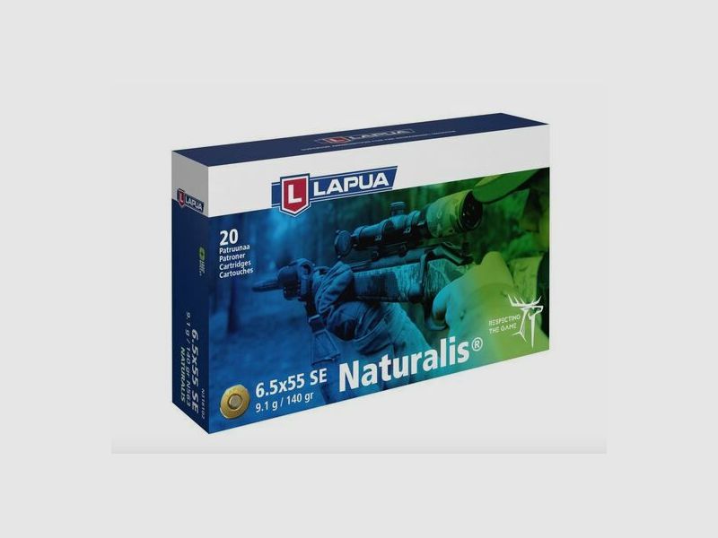 Lapua Naturalis 6.5x55 hunting ammunition lead-free