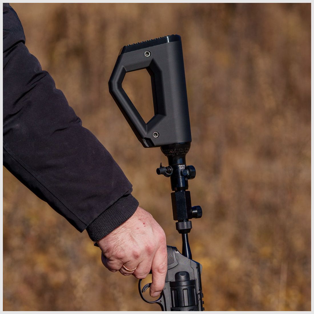 Shoulder stock | 0.2L bottle | BUTTSTOCK | BLACK | stylish design