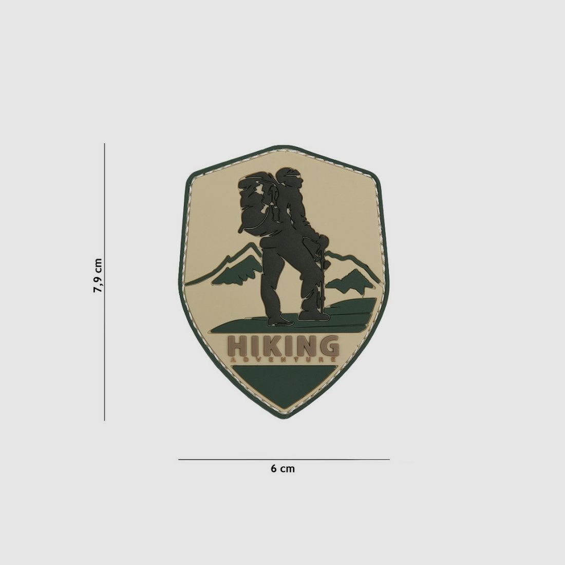 Patch en PVC 3D Hiking Adventure, image 1 sur 2
