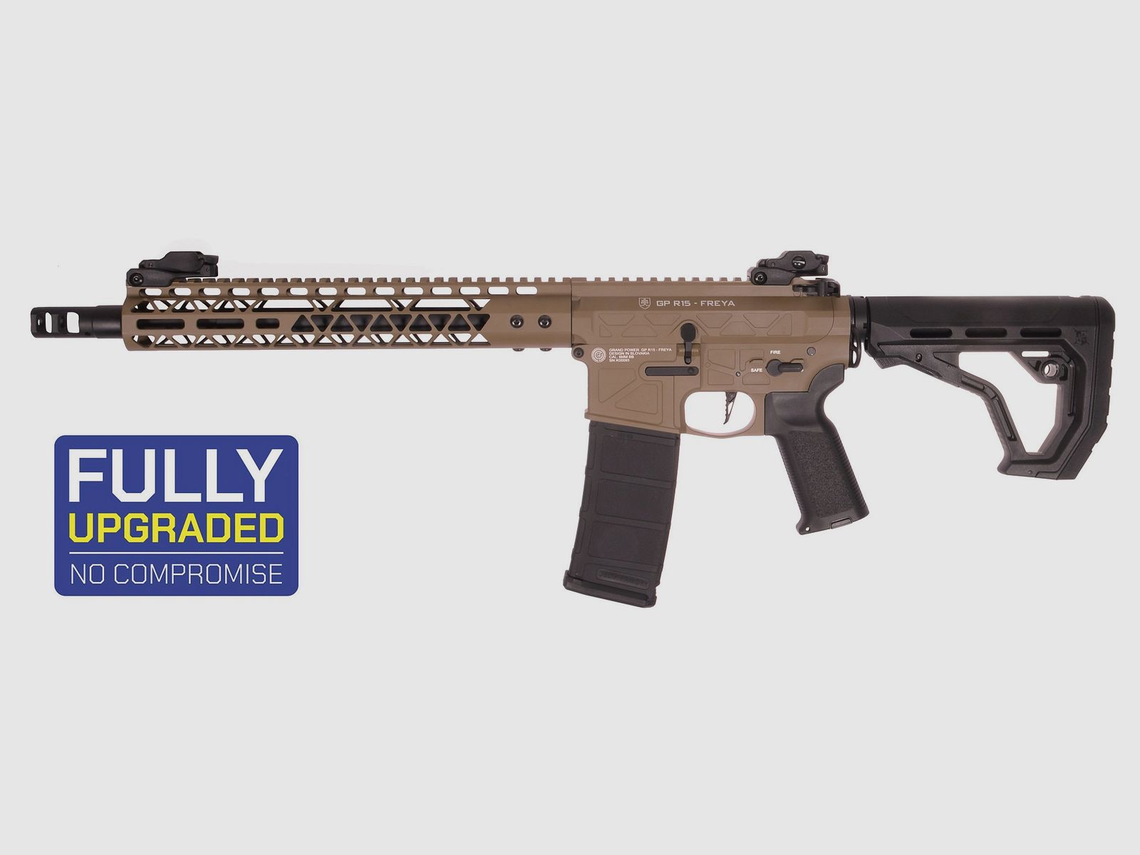GP R15 FREYA Skeleton 13" gen.2 Mlok FREYA ALPHA Tan S-AEG Frei ab 18 Jahren | Delta Armory