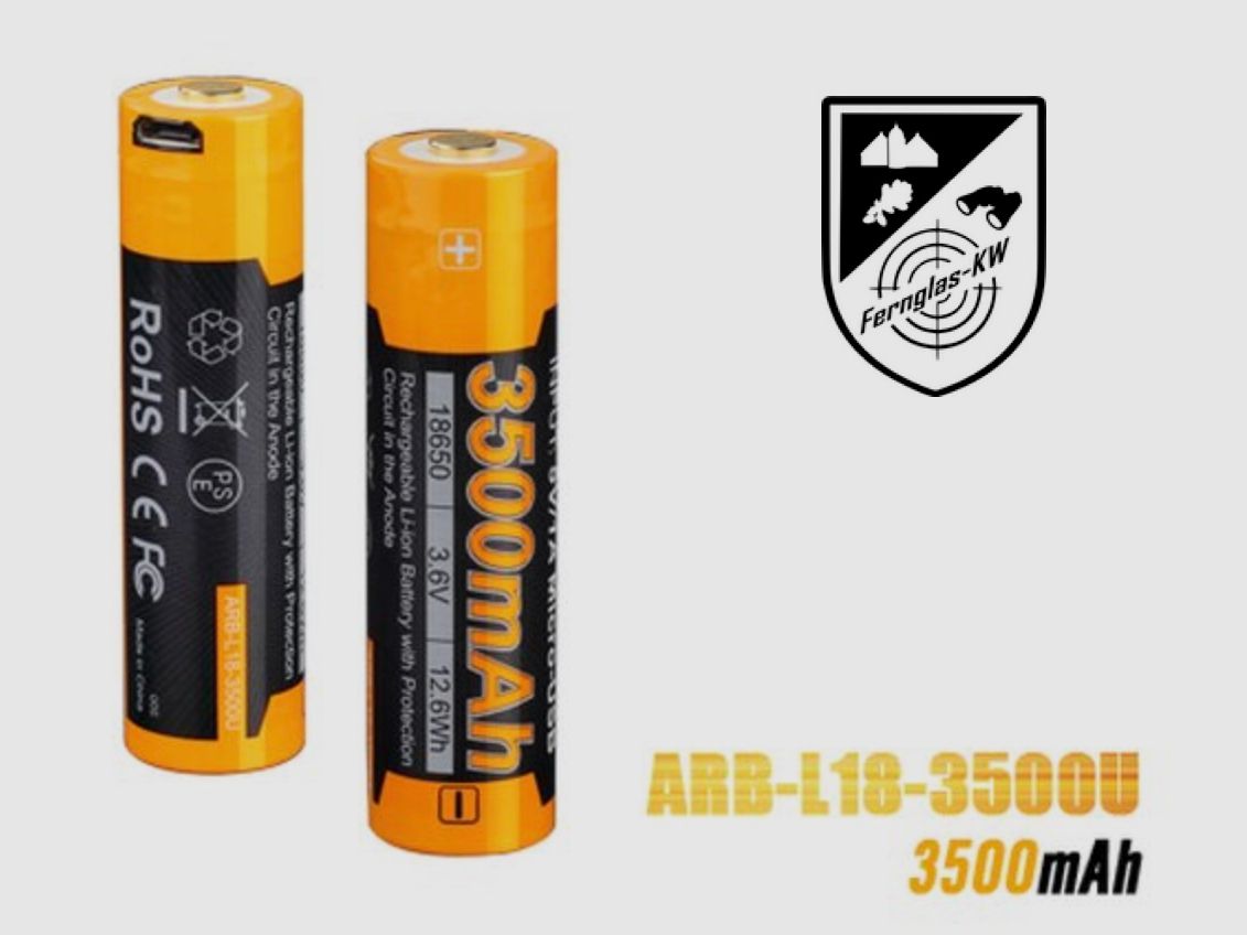 Fenix ARB-L18-3500U mAh 18650 LiIon Akku geschützt