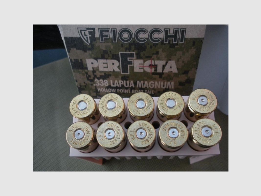 FIOCCHI PATRONEN kal. 338 LAPUA MAG, afbeelding 2 van 2