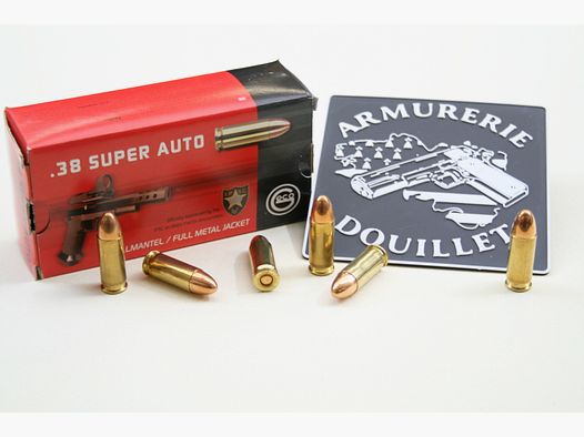 50 Munitions GECO 124 gr FMJ – .38 Super Auto