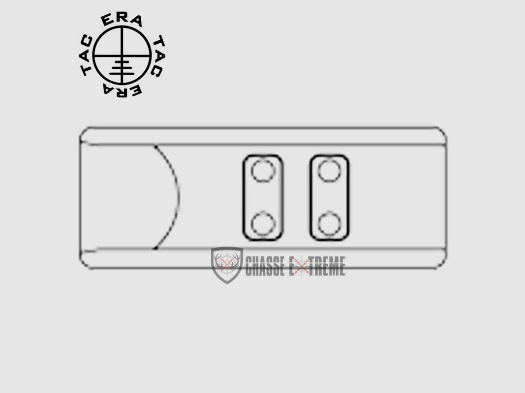 Socle Picatinny Sur Montages ERATAC Tacticals 5.5Cm, image 2 sur 2