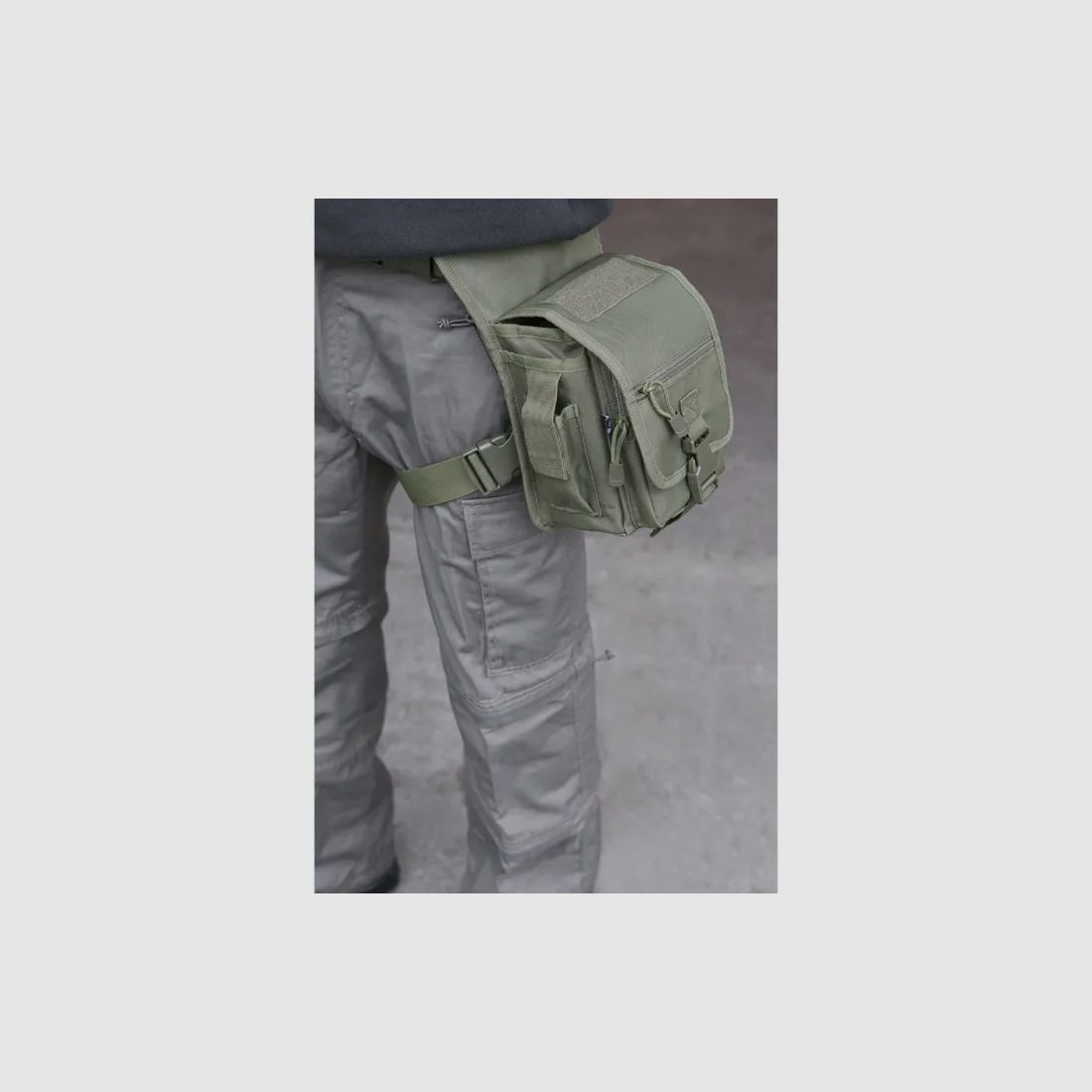 Hüfttasche mit Oberschenkel-Befestigung "Side Kick Bag" - Oliv