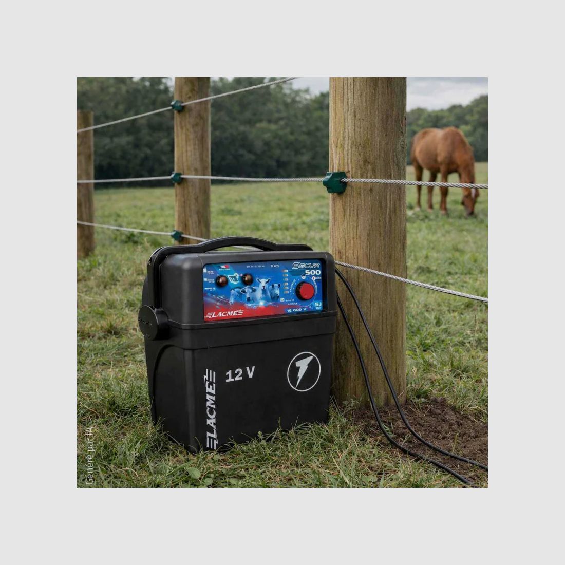Elettrificatore Autonomo Secur 500 5J - Prestazione 12V 15kV - LACME, immagine 4 di 11