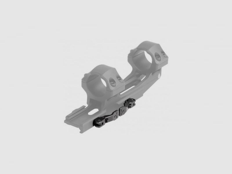 UTG Accu-Sync QR 1” Anelli Picatinny a profilo medio, offset di 50 mm, neri, immagine 5 di 5