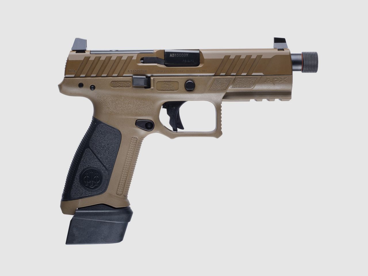 PISTOLA BERETTA APX A1 FULL SIZE TACTICAL FDE 9 PARA 3X19