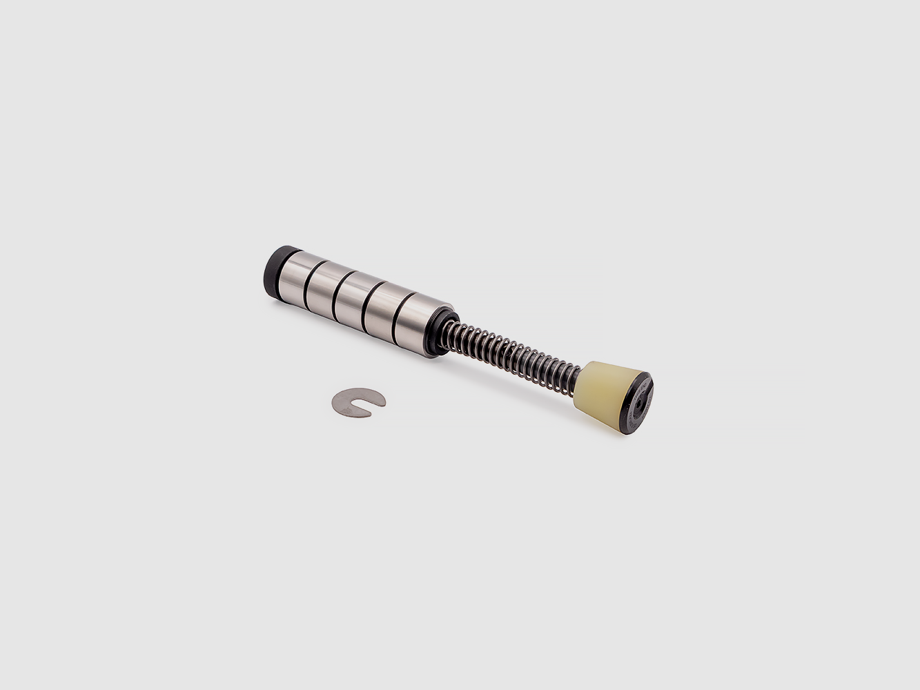 Sistema a molla catturato silenzioso JP Gen 2 per 9 mm, versione a corsa corta, tutte le masse in acciaio, immagine 2 di 3