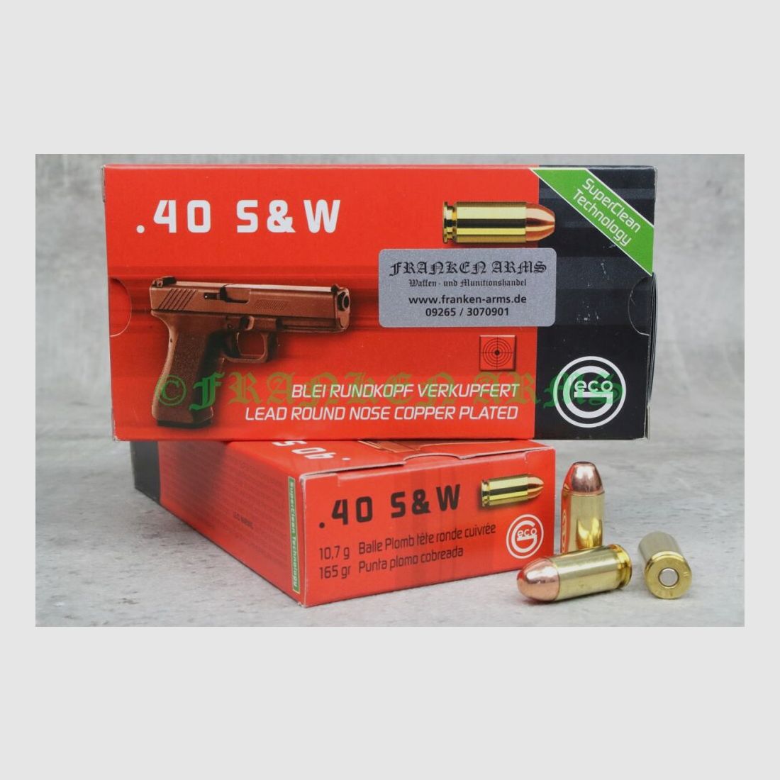 Geco .40 S&W LRNCP SX 165gr. 10,7g 50 Stück Staffelpreise