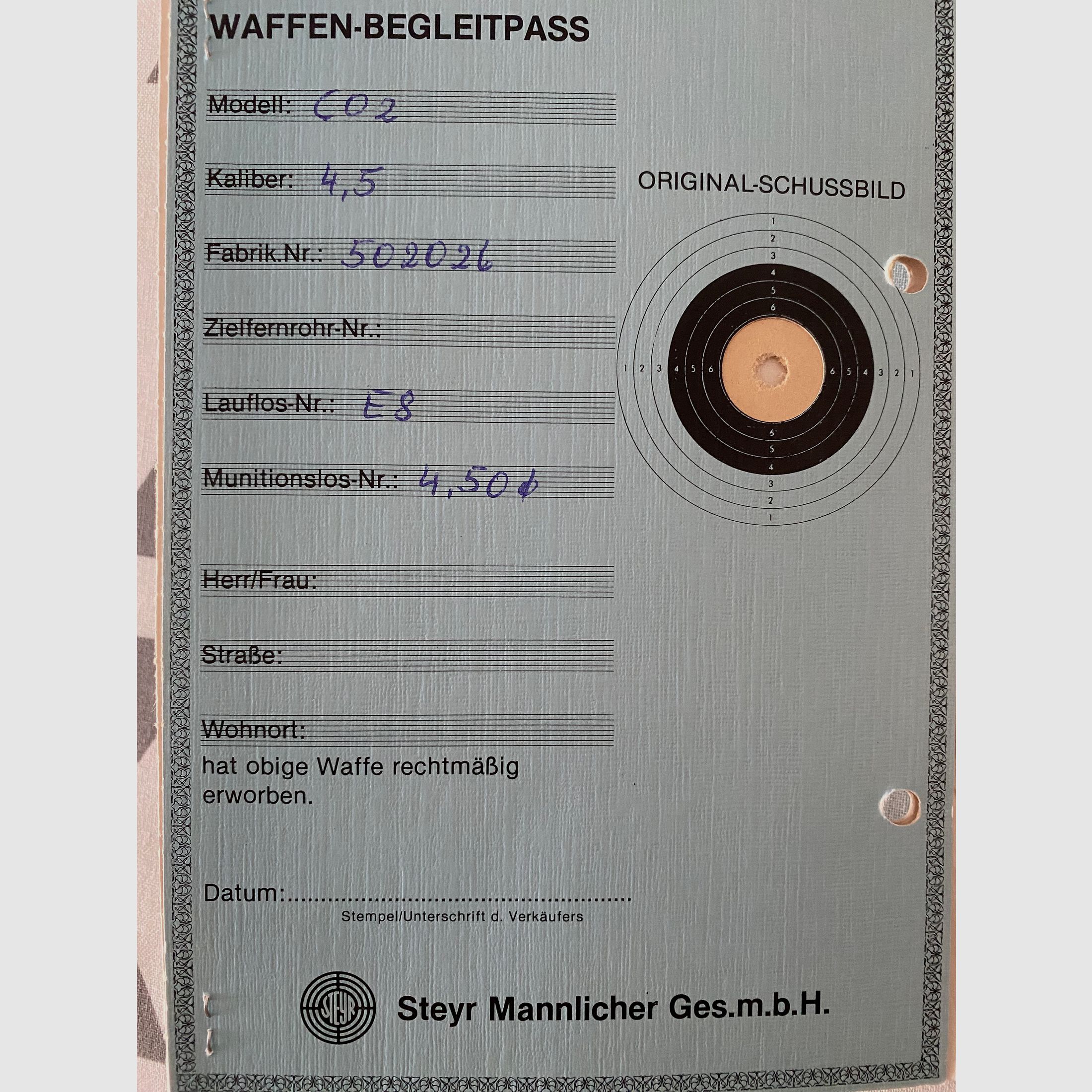 Steyr Match Luftgewehr 