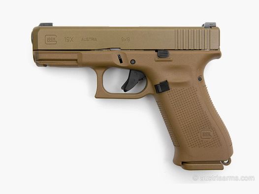 Glock 19X with Performance Trigger, like new demonstration weapon, 9 x 19 mm