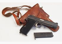 Pistola SIG P210-2 in calibro 9mm Luger (9x19) inclusa custodia e caricatore di riserva, PRODOTTO IN SVIZZERA