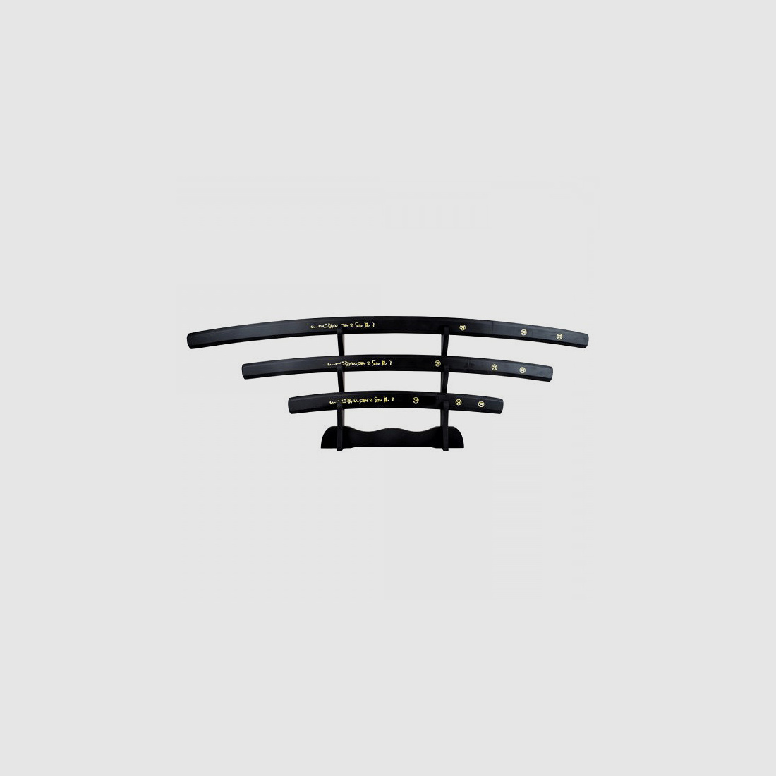 Samurai 3er Schwertset Goemon Ishikawa schwarz