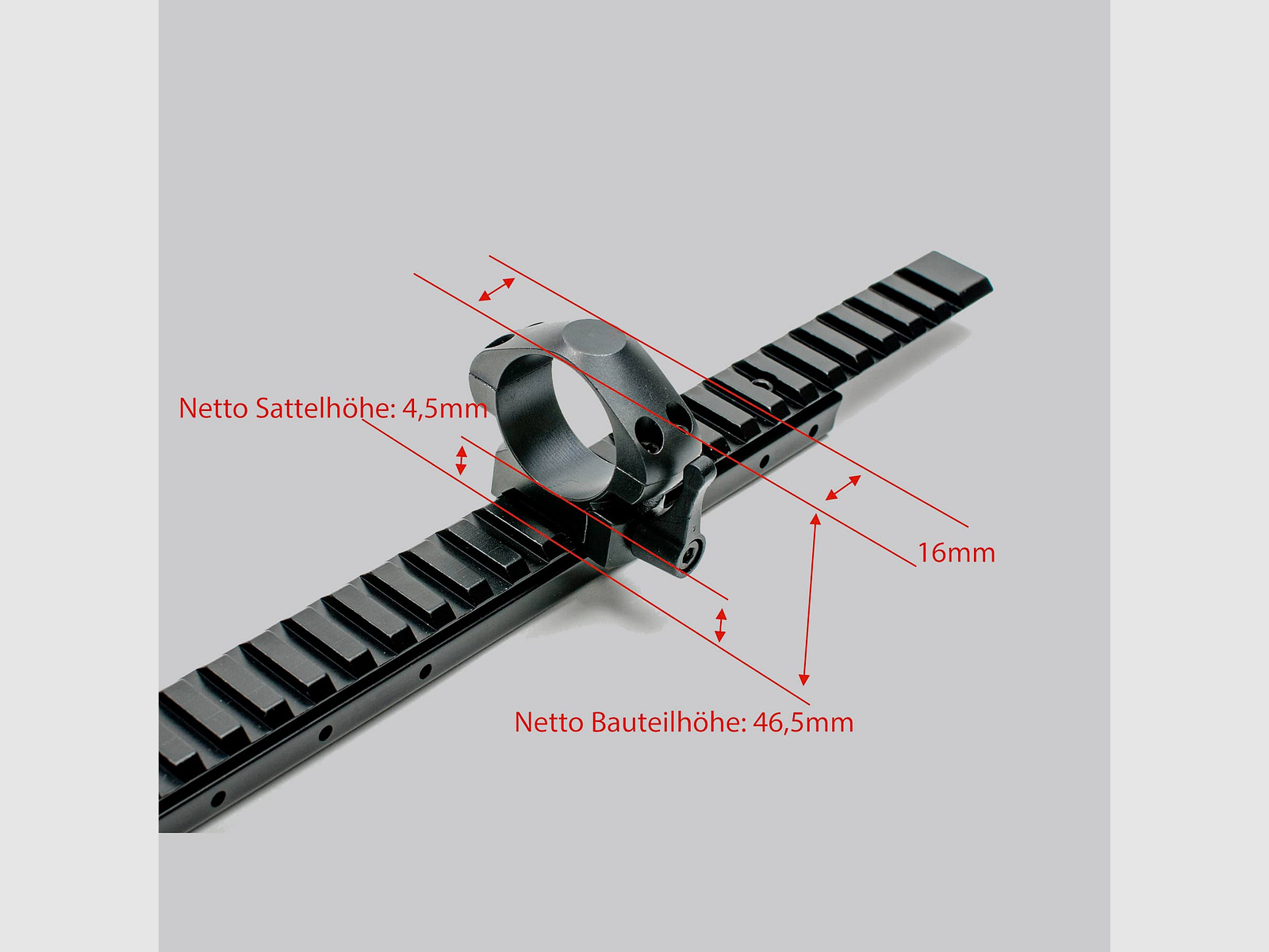 Stahlmontage Low Profile | 30mm Durchmesser 2-fach verschraubt