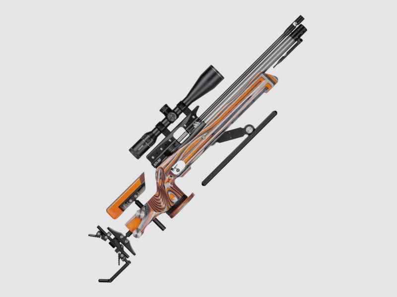 Air Arms AR PCP XTi 50 FT 4,5mm, 16J, orangefarbenes Laminat