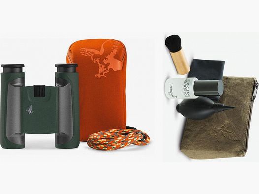 SWAROVSKI OPTIK Swarovski CL Pocket 8x25 Grün+Mountain Basispaket für Vogelbeobachtung