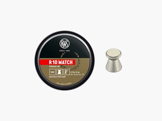 RWS – R 10 MATCH PREMIUM LINE 4,5MM 0,53G/8,2GR (500 STK)