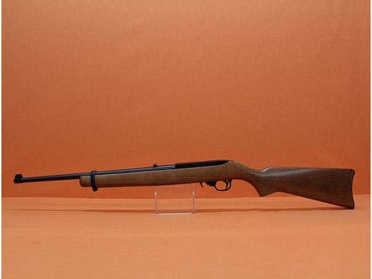 Ha.Büchse .22lr Ruger 10/22 RB 18,5" Standard-Lauf (brüniert)/ Perlkorn/ Holzschaft (.22lfB/.22L.R.)