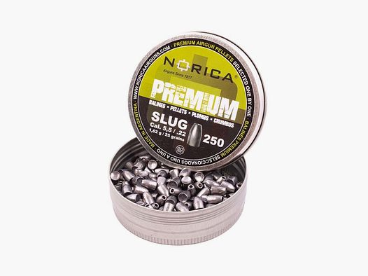 Norica Diabolo Slug Premium Line 5,5 mm / 1,62 g / 250 Stk
