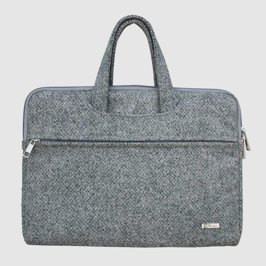 Borsa per laptop Gottlieb in grigio pietra