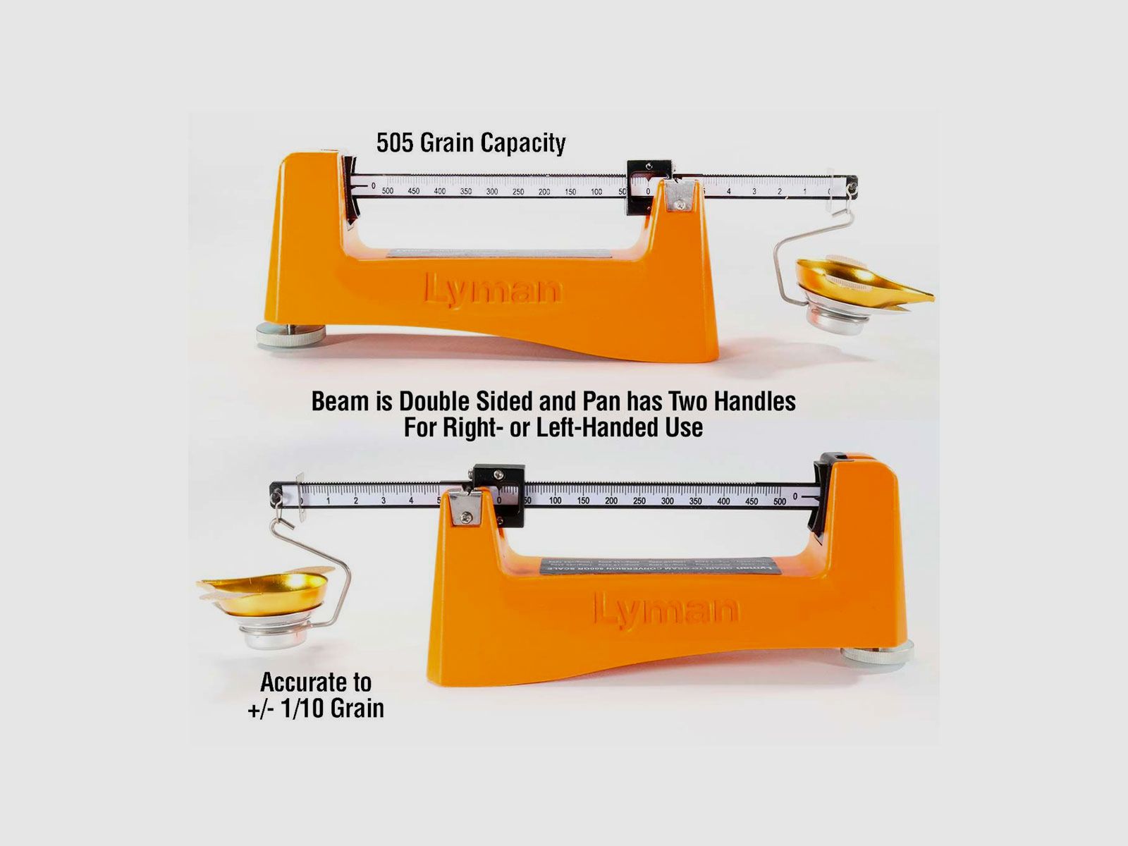 LYMAN – BRASS SMITH 500 RELOADING SCALE (Metal Reloading Scale), image 4 of 4