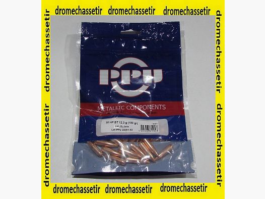 sachet de 100 ogives Partizan cal 30 HPBT 190 grains
