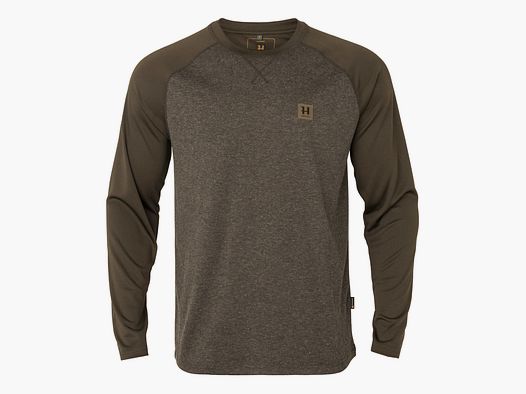 T-SHIRT HARKILA CLEVERWOOL L/S DARK HUNTING GREEN