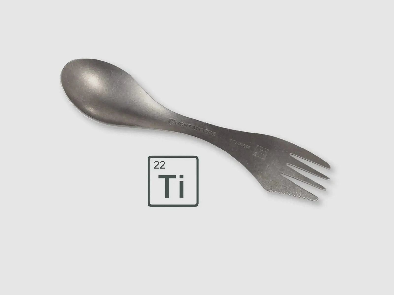 Light My Fire Light My Fire Light my Fire Göffel Spork Titan argento