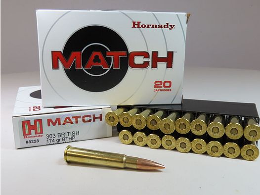 Hornady Match .303Brit. / 174gr BTHB Vintage Match