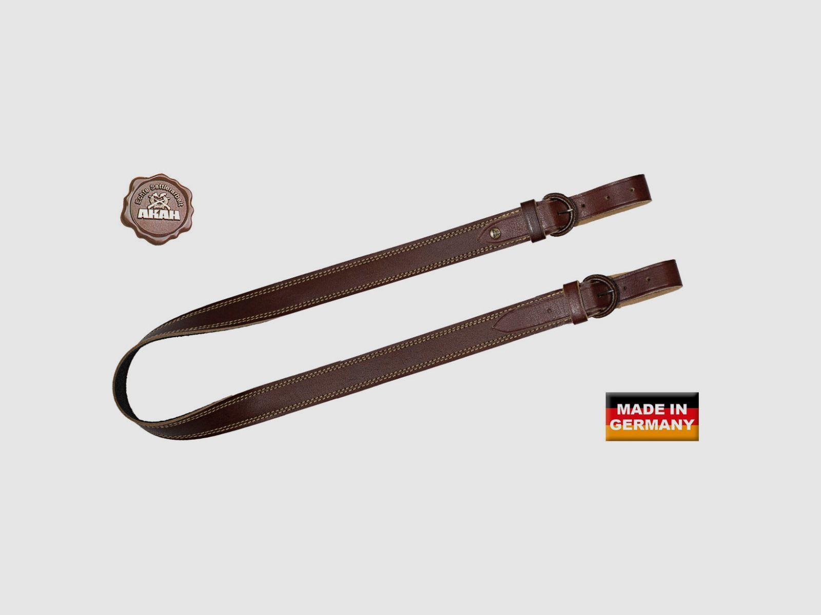 Sangle de fusil AKAH en cuir pleine fleur