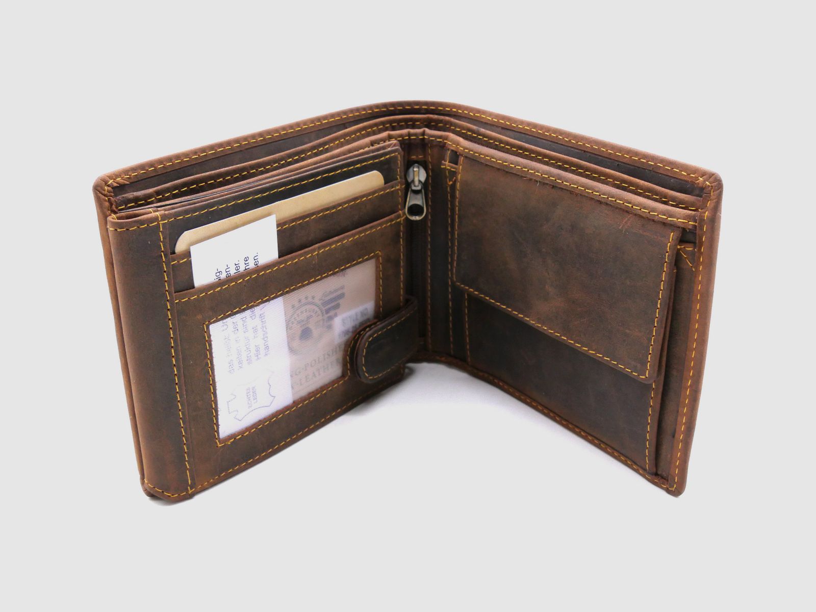 Greenburry 1796-25 Vintage Collection Leder Geldbörse Portemonnaie Save RFID