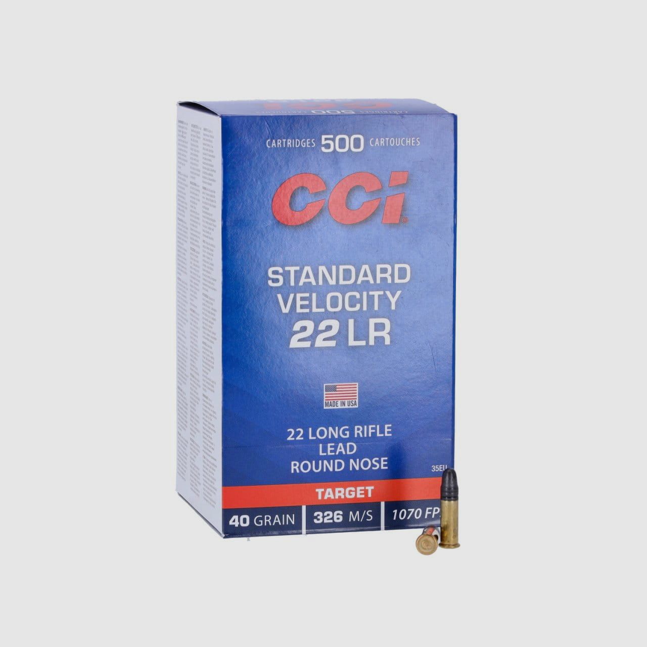 CCI Standard .22 lfB LRN 500 pieces