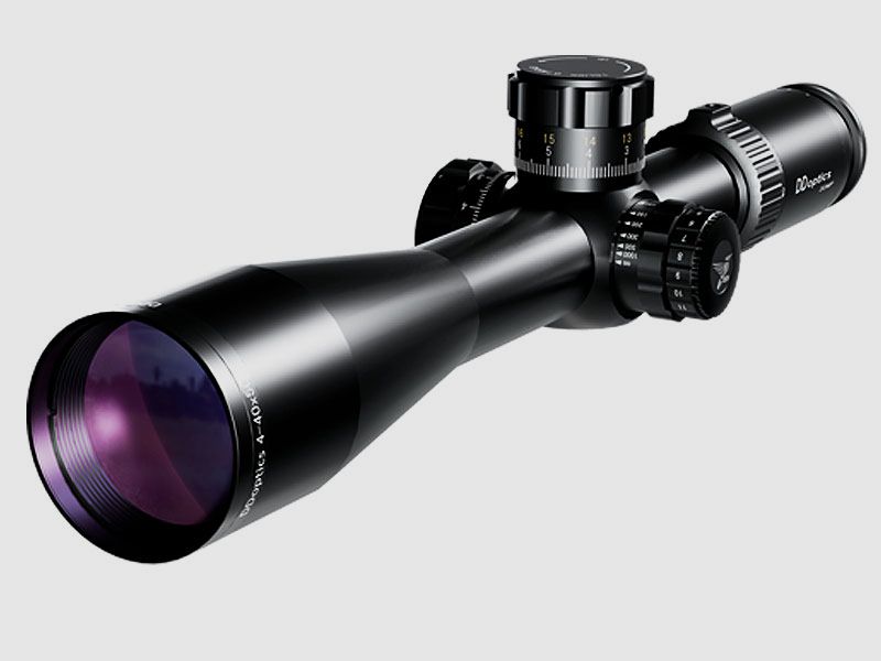 DDoptics ZF Nachtfalke V10 4-40x50 DDMP tacA + punto in fibra ottica