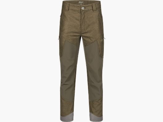 Herren Vintage Whizz Softshell Hose Dunkelbraun Mélange Dunkelbraun Mélange 58
