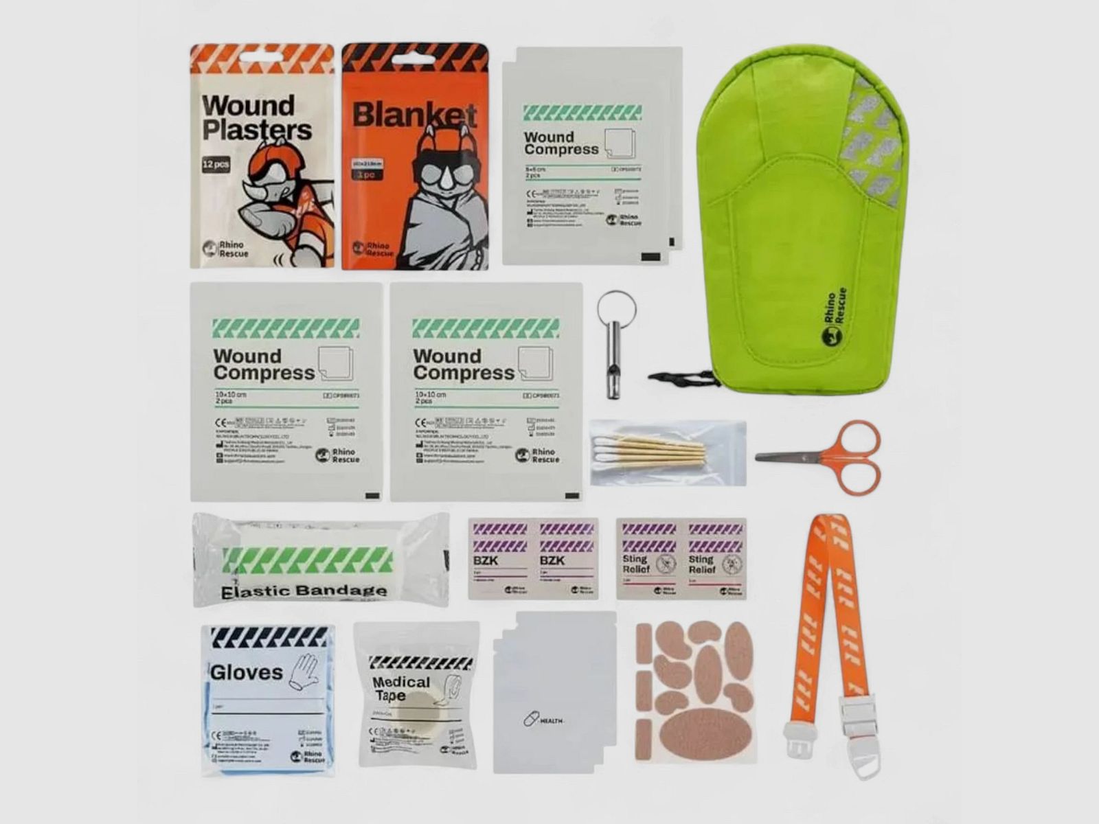 Rhino Rescue Outdoor Primary First Aid Standard Set