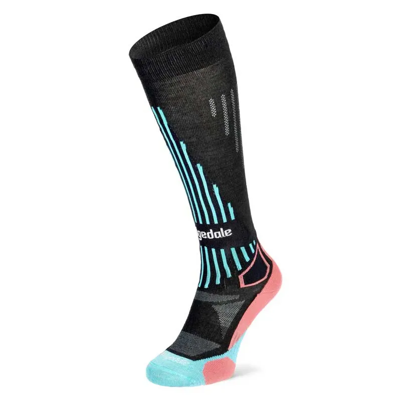 Skarpety narciarskie damskie Bridgedale SKI LightWeight Endurance Performance Black/Coral, zdjęcie 1 z 5