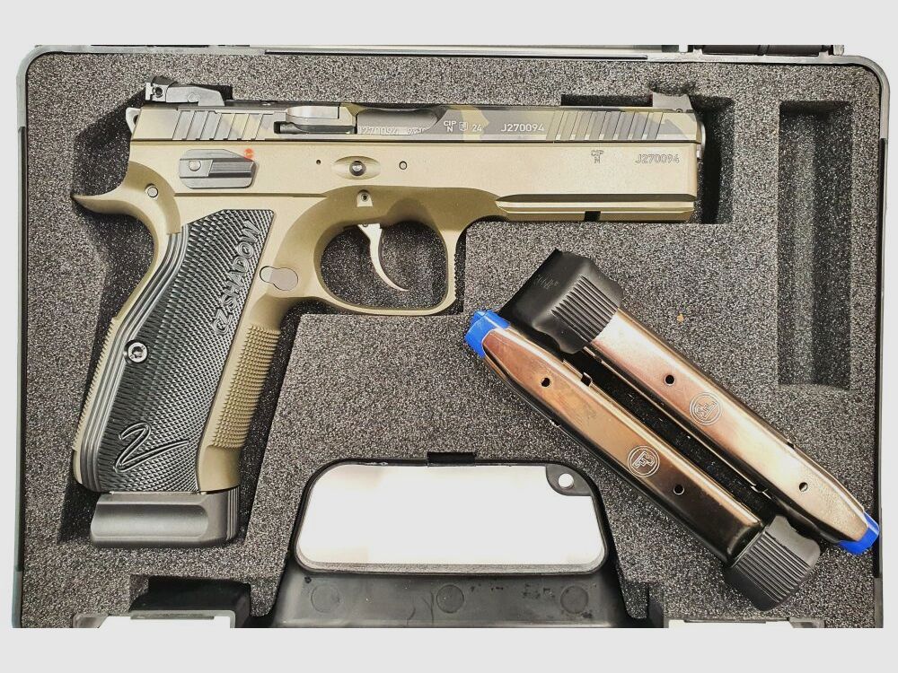 CZ 75 SP - 01, Shadow II OR, Camo Oliv Double Action DA/SA-Abzug