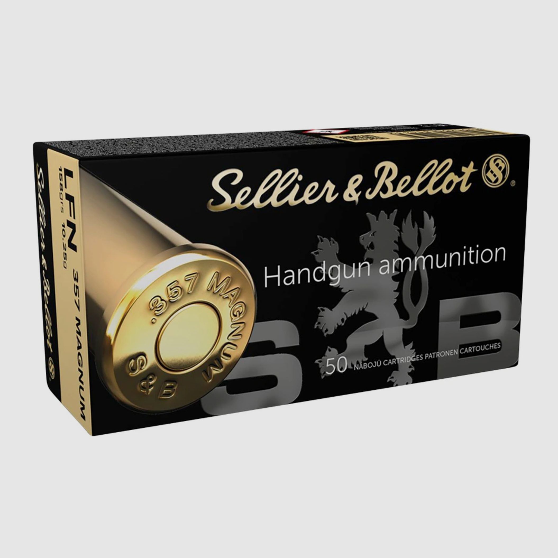 Sellier & Bellot 172125 .357 Magnum LFN 10,25g 158 grs. Flachkopf 50 Stück