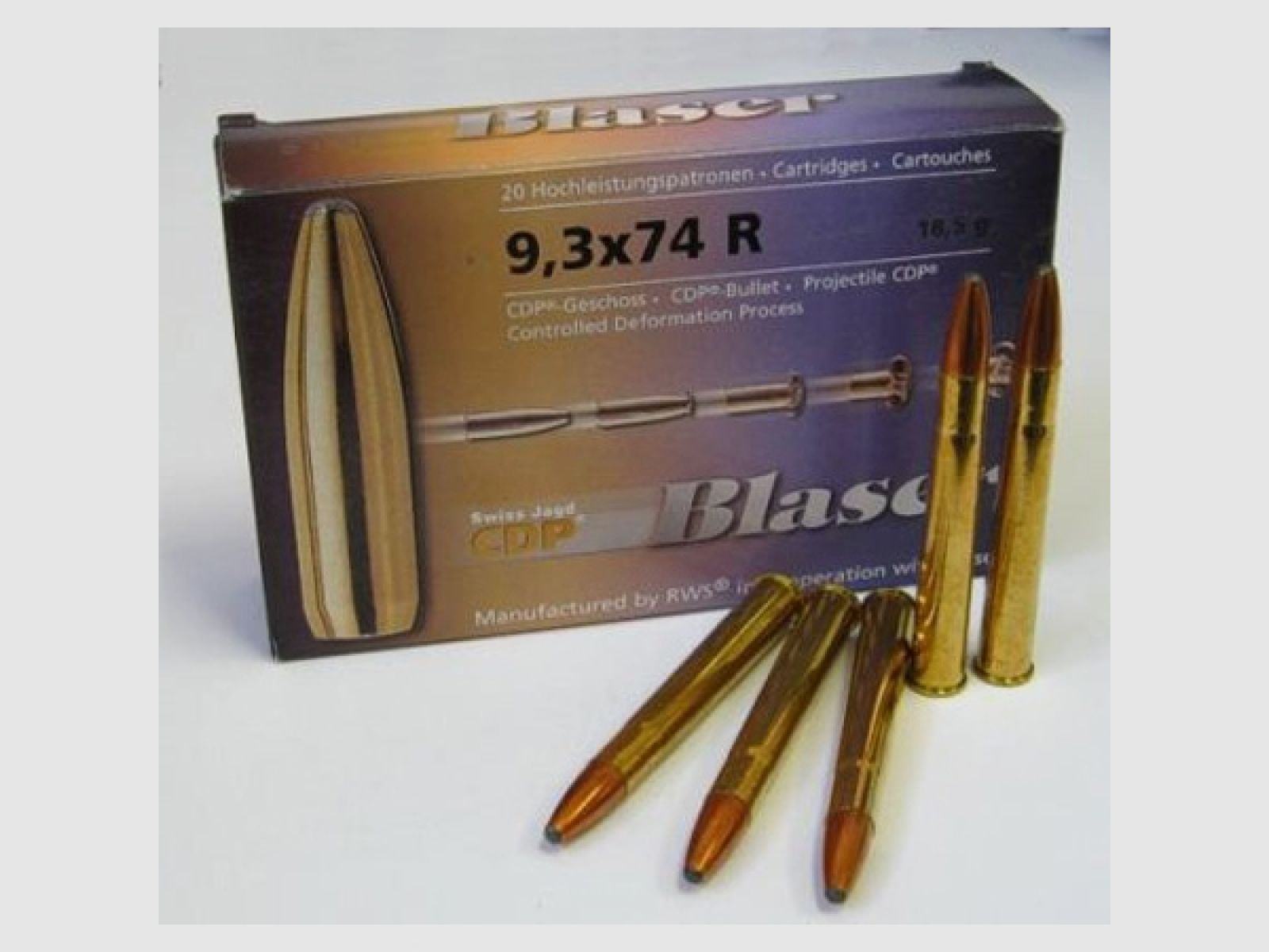 9,3×74 R CDP 18,5g / 285grs